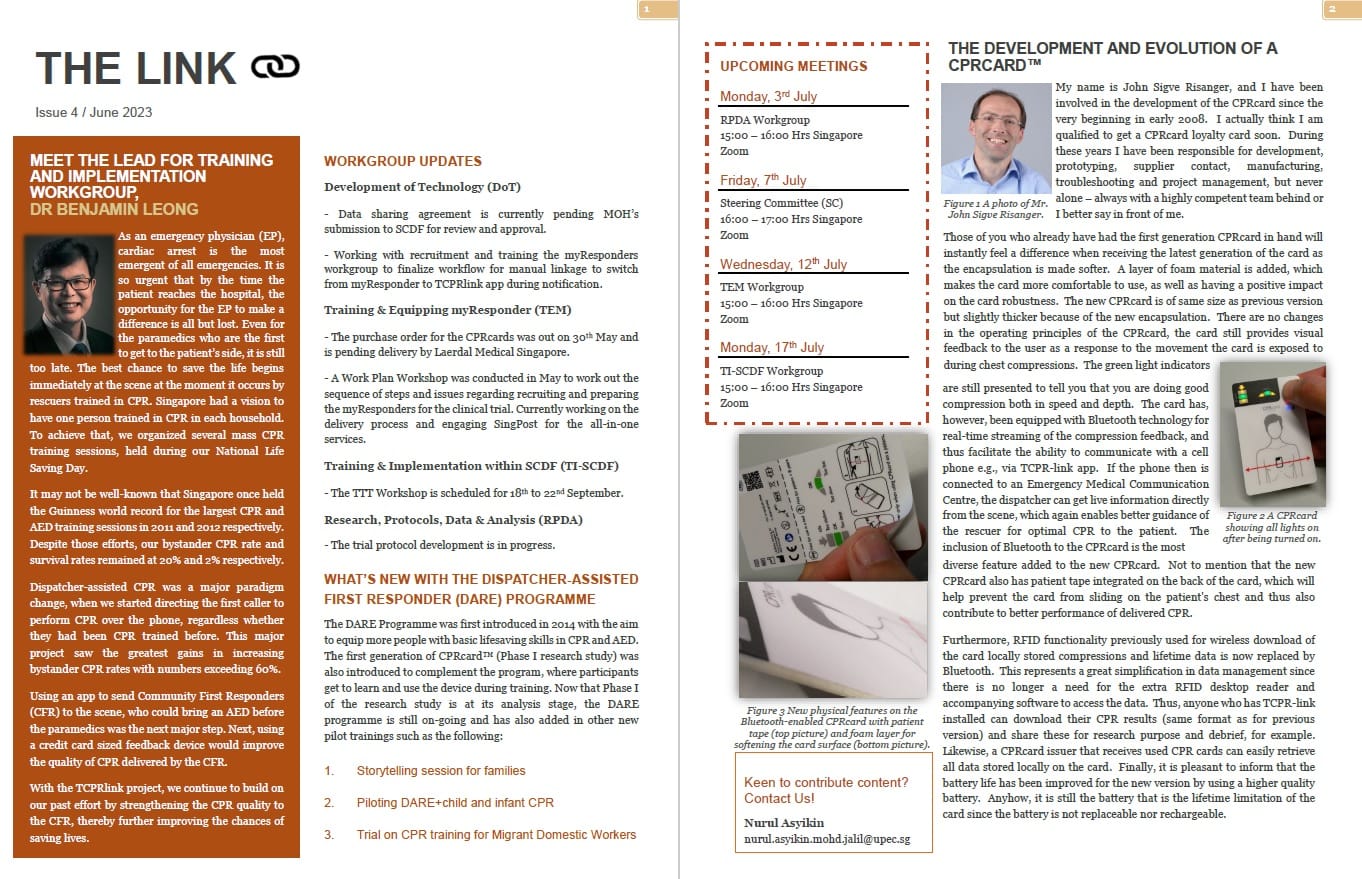 A two-page of e-newsletter Issue 4 of The Link in PDF.